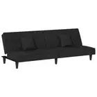 Sofa Bed Black Velvet Home Sleeper Sofa Seat Convertible Couch Day Bed vidaXL
