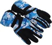 [Kisangel] Thick Thermal Winter Gloves for Men Touchscreen Skiing Gloves Windproof Breathable Outdoor Riding