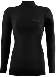 Lenz 6.0 Merino Turtle Neck Ladies Longsleeve Shirt, black, Size XS for Women