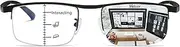 Progressive Multifocal Reading Glasses Transition Semi Rimless Blue Light Blocking Glasses For Men Women No line Readers