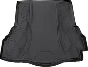 X AUTOHAUX Flat Face Cargo Liner Rear Trunk Mat Trunk Cargo Luggage Boot Tray Mat Diamond Pattern for Ford Fusion 2017-2020 Anti-Slip