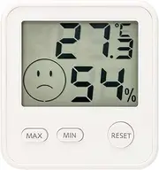 EMPEX TD-8411 Thermometer, Hygrometer, Digital Placement, Magnet, Home, Living Room, Refrigerator, Home Room, Digital Midi Thermo-Hygrometer, White
