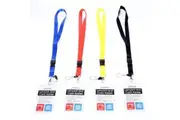 4PK Lanyard ID Key Holder Clip Name Tag ID Card Holder Neck Strap Assorted