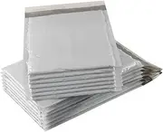 SEWACC 50PCS Grey Self Seal Adhesive Bubble Mailers Shockproof Postal Bags for Safe Shipping Envelopes for Valuables Packaging and Daily Necessities