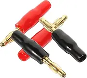 MOLUCKFU Audio Jack Connectors 4mm Plugs for Speaker Cables Simple Reliable Installati