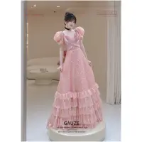 在飛比找momo購物網優惠-【女神婚紗禮服】俏皮少女迪士尼公主新娘婚紗 11少女(宴會 