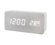 F15 Creative LED Wooden Clock Electronic Clock Temperature Led Clock Digital Display Gift Clock Wooden Alarm Clock Decorative Clock