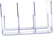 Clear Acrylic Bookend Elegant Book Storage Rack Transparent Bookshelf Organizer for School and Office Stylish Book Folder for Desk Tidy and Protected Workspace