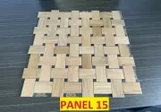 FEATURE WALL CLADDING 3D PANEL REAL WOOD RED OAK 1 BOX-22PCS-1.5m2- PANEL 15