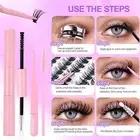 Lash Tweezers Eyelash Extension Kit 156 Clusters Individual DIY Lash Extensi AGS