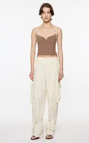 [Paris Georgia] Sweetheart Neck Singlet