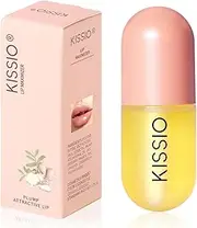 KISSIO Lip Plumper,Natural Lip Plumper for Day Use,Lip Plumping Gloss Make Lips Fuller and Moisturizing 5.5ml,Lip Mask,Hydrating & Reduce Fine Lines,Beautiful Fuller