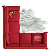 Plush Faux Fur Sheepskin, Shag Area Rug, Random L Shaped Pelt, Suede Lining USA