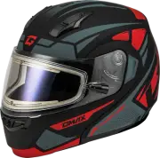 GMAX MD-04S SECTOR SNOW HELMET W/ ELECTRIC SHIELD BLACK/RED SM M4043154