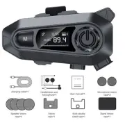 Motorcycle Helmet Headset Bluetooth 5.0 Speaker Waterproof Hands-Free W/ Mic New