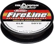 Berkley FireLine Braided Beading Thread 6-Pound Test Smoke Grey .006 Inch 0.15mm 50 Yards