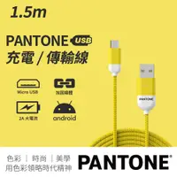 在飛比找PChome24h購物優惠-PANTONE 彩通 USB-A to Micro-USB 