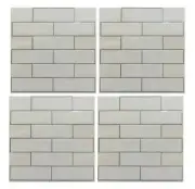 RoomMates StickTILES™ White Subway Peel Stick Tile Backsplashes Water Resistant