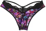 [Victoria's Secret] Y-Back Shine Strap Brazilian Panty Color Floral New