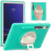 Case For Samsung Galaxy Tab S7 T870/S8 X700/S9 X710, PC+TPU Kickstand Tablet Cover with Pen Slot