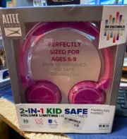 ALTEC LANSING----KID SAFE---WIRED HEADPHONES--PERFECT SIZE FOR AGE 6-9
