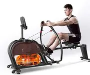 Home Rowing Machines, Water Resistance Rowing Machine Household Silent Double Oar Electromagnetic Resistance Rowing Machine Commercial Aerobic Exercise Fitness Equipment, Double Resistance