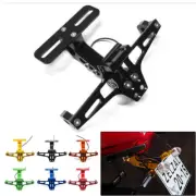 Motorcycle Adjustable License Number Plate Frame Holder Bracket Alloy Universal