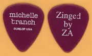 Michelle Branch 2002 Zinged By ZA Tour Dunlop Color Series Cranberry Guitar Pick