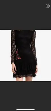 Desigual Dress Boreal New With Tags Black Lace Floral