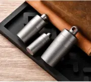 Hot Pure Titanium Pill Holder Organizer Container Case Waterproof Portable EDC