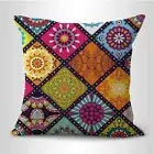 cushions covers retro mandala patchwork cushion cover