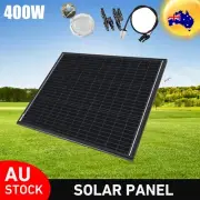 400W Fixed Solar Panel Kit Mono RV Caravan Camping Boat Portable Power Charging