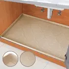 37" X 22" under Sink Mat Waterproof, Silicone Mat Kitchen Drawer Shelf and Cabin