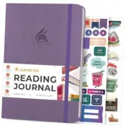 Reading Journal – Guided Book Review Log with A5 (5.8'' x 8.3'') Lavender