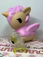 Tokidoki Unicorno Toki Mochi Donut Lemonatta 2” Mini Figure New w/ Squishy Case