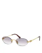 Miu Miu Oval Sunglasses, 51mm