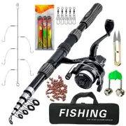 Retractable Fishing Rod Carbon Fiber, Portable Reel Telescopic Fishing Rod for Fishing Lovers