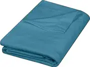Utopia Bedding Flat Sheet - Soft Brushed Microfiber Fabric - Shrinkage & Fade Resistant Top Sheet - Easy Care - 1 Flat Sheet Only (Queen, Denim Blue), UB2426