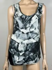 Elk grey black pattern tank top size L BNWT