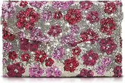 [QTKJ] Envelope Package, Clutch Purses for Women, Sequin Embroidered Flowers Straw Bag, Bohemian Handmade Handbags(Style 3), Multicolor, One Size