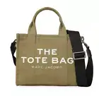 Marc Jacobs The Small Tote Canvas Bag Crossbody ~NWT~ Slate Green