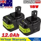 18V 12.0Ah Lithium Battery For Ryobi P108 ONE+ Plus P104 P105 P107 P109 RB18L25