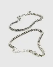Kerning Bracelet 2 Pack Silver