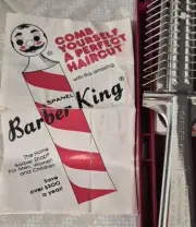 Spanel Barber King Vintage Personal Home Comb Hair Cutter Made in USA