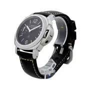 New Panerai Luminor Logo Stainless Steel Manual 44 mm Black Watch PAM01084