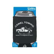Camel Towing - Funny Novelty Stubby Holder With Base