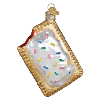 Old World Christmas Toaster Pastry Glass Ornament for Holiday Tree with FREE Box