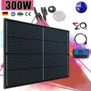 300W Solar Panel Complete Kit 12V Mono Fixed Home Caravan Camping Charging Power