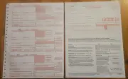 2023 IRS Form 1099-NEC Carbonless 5 part for 3 recipients + 1096 Transmital