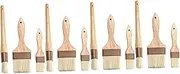 4sets Bristle Pastry Brush Ergonomic Oil Brush Tool for BBQ Cooking for Meats Pastries Cakes for Use 3pcs*4